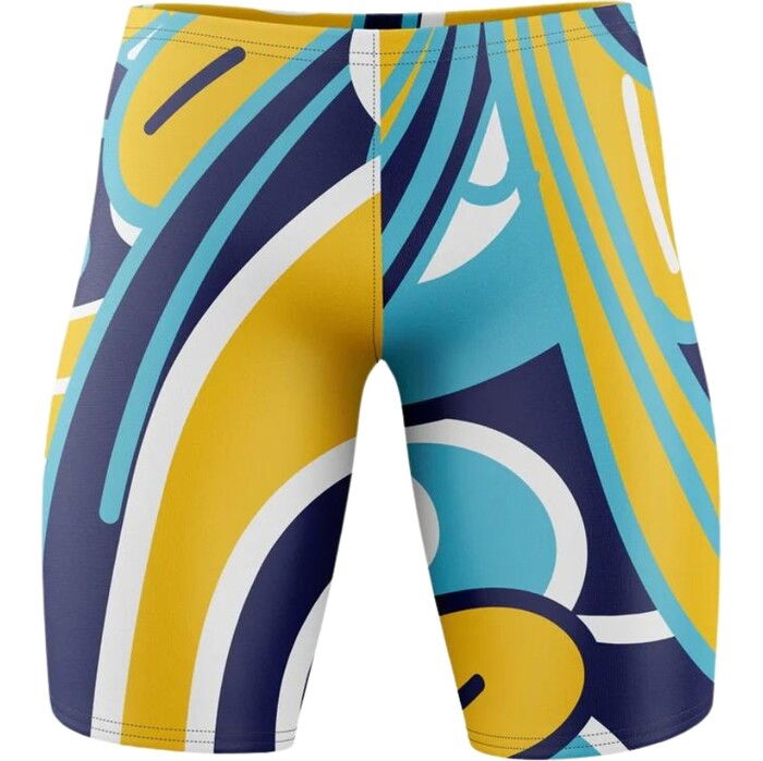 2024 Huub Mens Brownlee II Jonny Swim Jammers JAMMERJON24 - Navy / Yellow