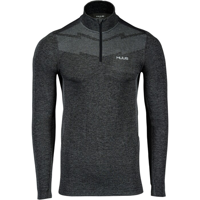 Huub Hombres Grey 2024 Seamfree Camiseta De Manga Larga Y Media Cremallera SEAMFREEHZ - / Marga