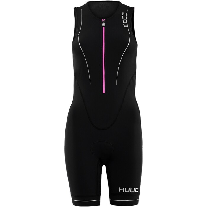 2024 Huub Womens Aura Sleeveless Trisuit AURTS - Black / Purple