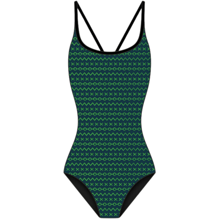 2024 Huub Mujer Bañador Indie COSINDI - Black / Verde