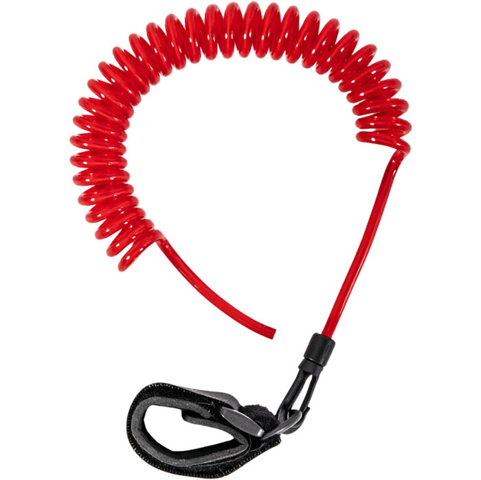 2024 Jobe SUP Paddle Leash Coil 480021003 - Rojo / Negro