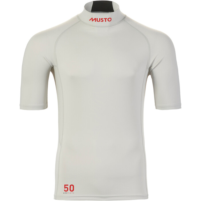 2024 Musto Mens Flexlite Cool Short Sleeve UPF 50 Top 82391 - Platinum