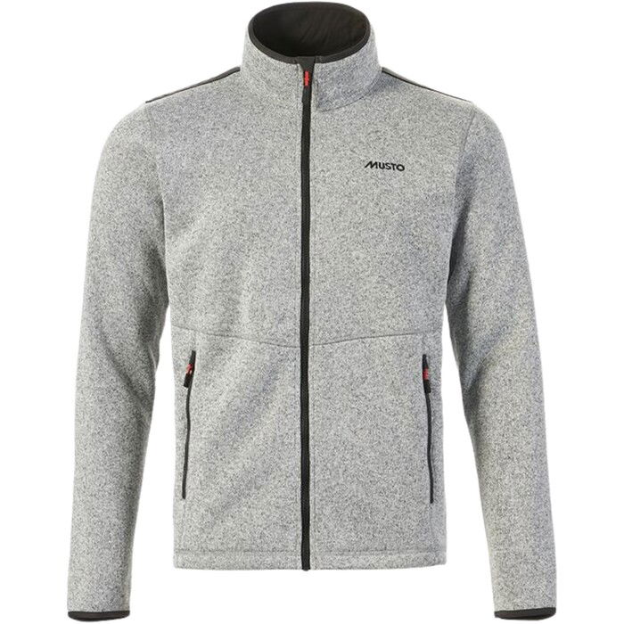 2024 Musto Hombres Punto Fleece 82556 - Gris Melang