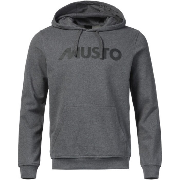 2024 Musto Mens Musto Logo Hoodie 82446 - Dark Grey Marl