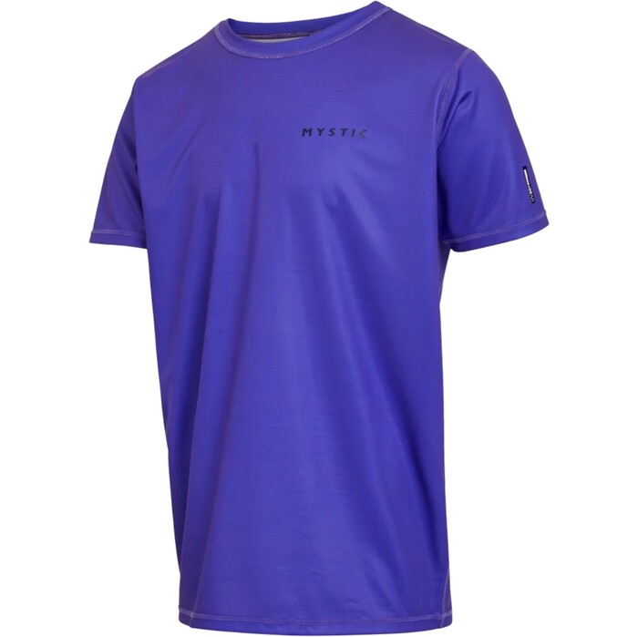 2024 Mystic Mens Boarding Short Sleeve Rash Vest 35001.240161 - Purple