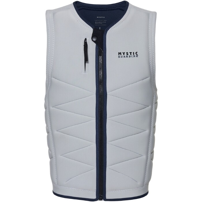 2024 Mystic Mens Outlaw Front Zip Wake Impact Vest 35005.240226 - Off White