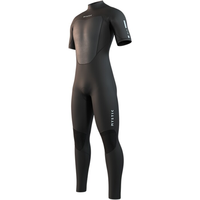 2025 Mystic Mens Star 3/2mm Short Arm Back Zip Wetsuit 35000.250028 - Black