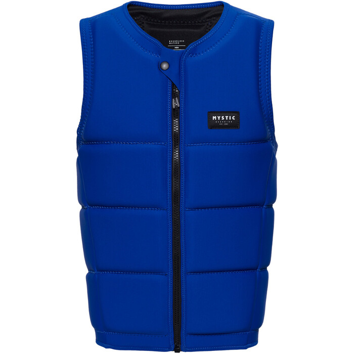 2024 Mystic Mens Star Front Zip Wake Impact Vest 35005.240245 - Blue