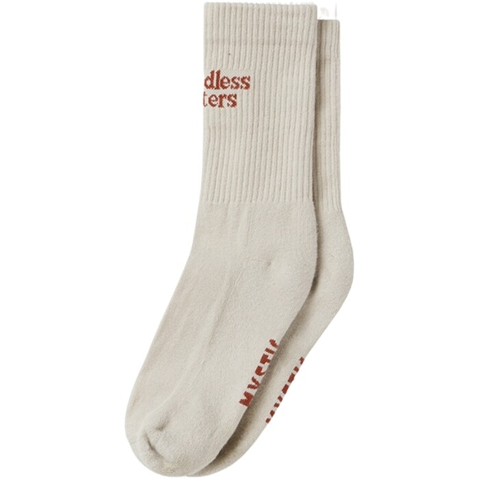 2024 Mystic Trademark Socks 35108.25041 - Dirty White