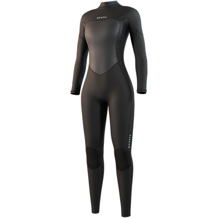 2025 Mystic Womens Brand 3/2mm Back Zip Flatlock Wetsuit 35000.250060 - Black