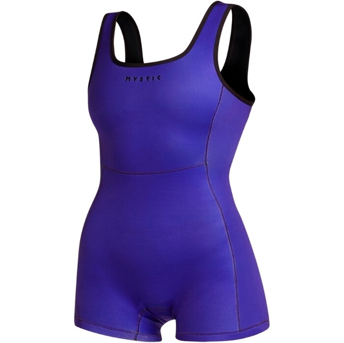 2024 Mystic Womens Lunar 2mm Zip Free Short Jane Wetsuit 35000.240213 - Purple