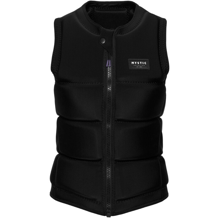 2024 Mystic Womens Star Front Zip Wake Impact Vest 35005.240246 - Black