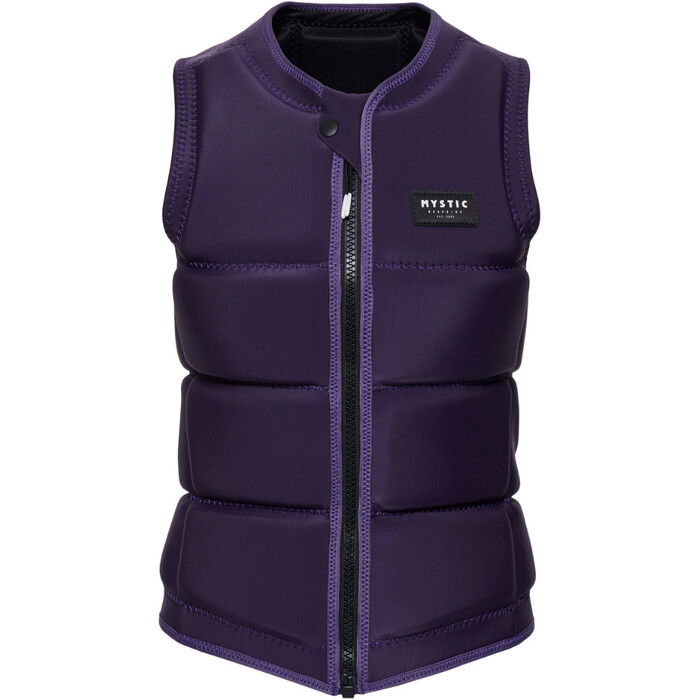 2024 Mystic Womens Star Front Zip Wake Impact Vest 35005.240246 - Deep Purple