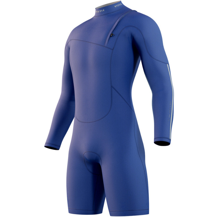 2024 Mystic Hombres The One Manga Larga 3/2mm Zip Free Shorty Neopreno 35000.240126 - Blue