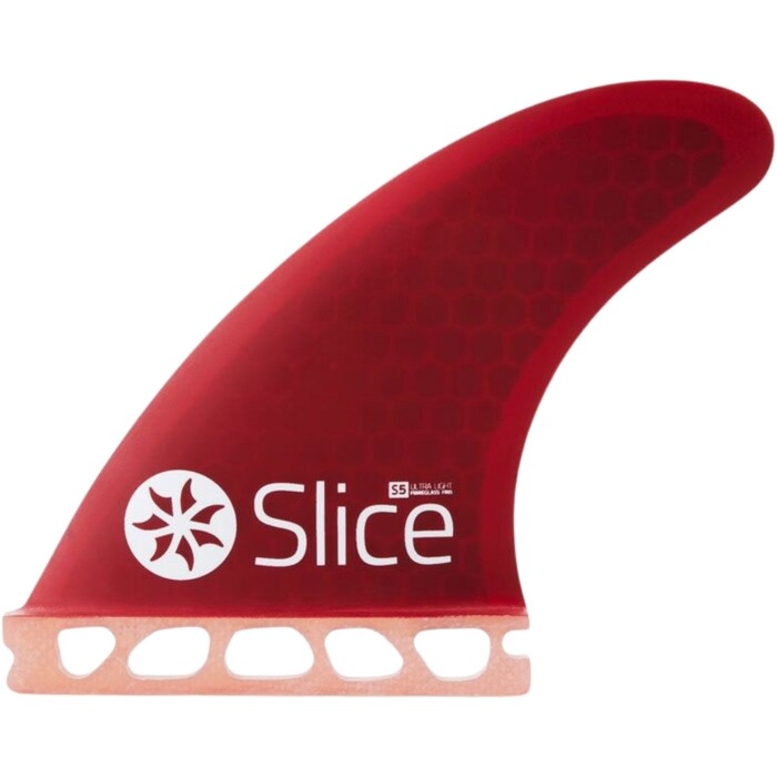 2024 Northcore Slice Futures Aletas Ultraligeras Hex Core S5 Surfboard SLI-09 - Red