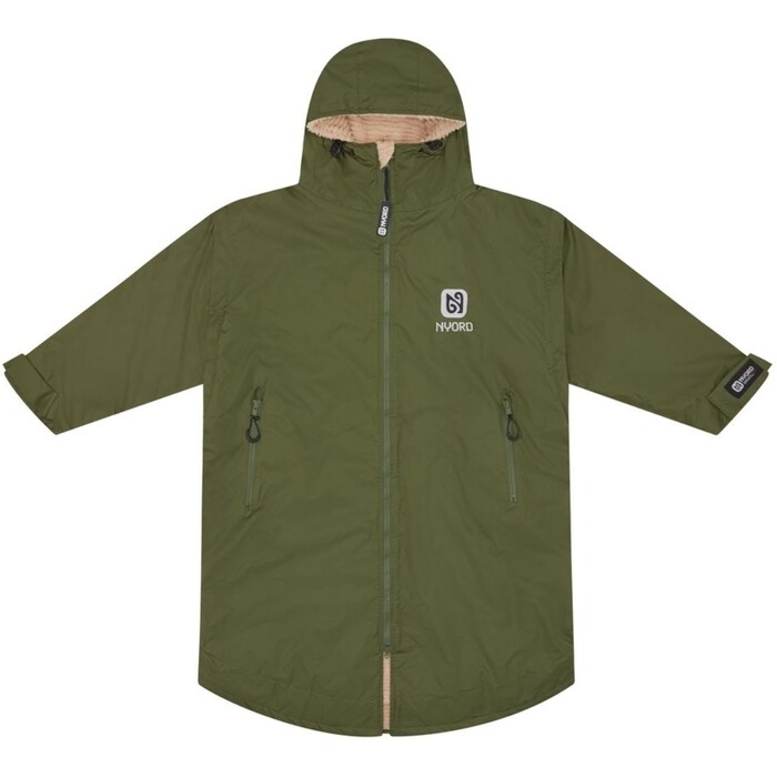 2024 Nyord Primaloft Outdoor Cambio De Mangas Desmontable Robe - Khaki / Ecru