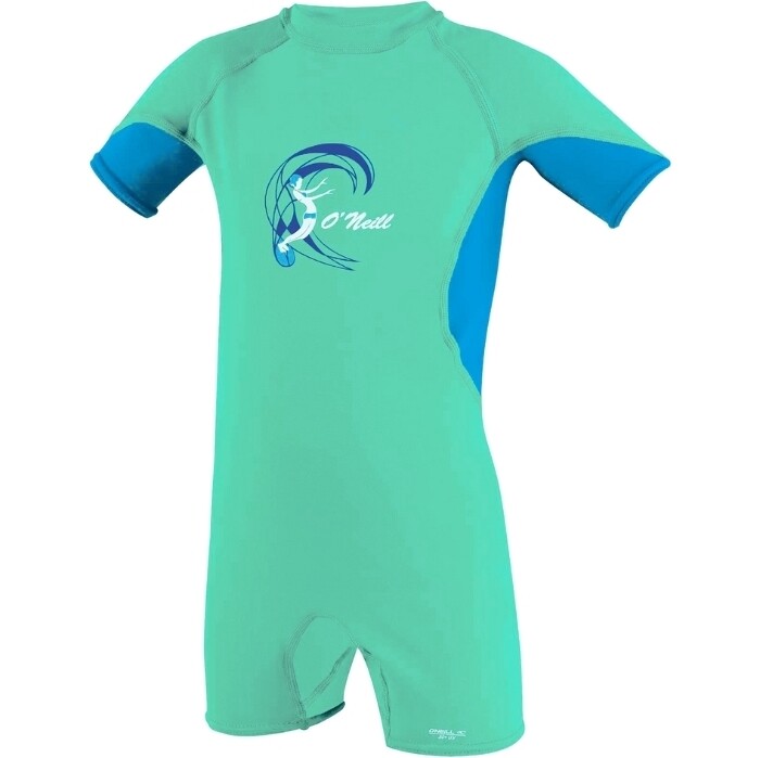 2024 O'Neill Infantes O'Zone UV Spring Sun Suit 5298G - Light Aqua / Sky / White