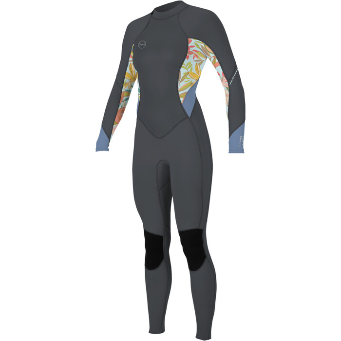 2024 O'Neill Mujer Bahia 3/2mm Back Zip Neopreno 5292 - Graphite / Dalia / Infinity