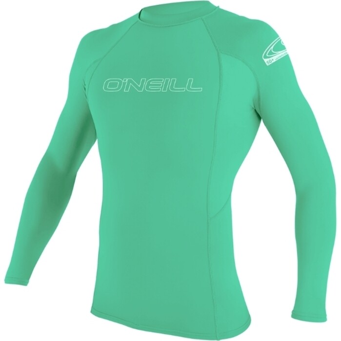 2024 O'Neill Youth Basic Skins Chaleco De Lycra De Manga Larga 3346 - Light Aqua