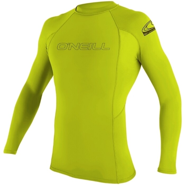 2024 O'Neill Youth Basic Skins Chaleco De Lycra De Manga Larga 3346 - Lime