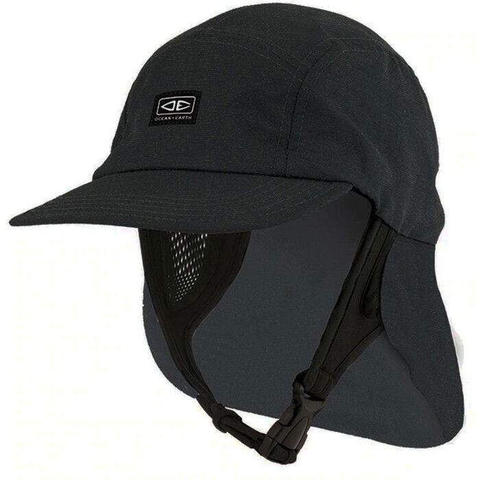 2024 Ocean And Earth Indo Gorra De Surf Legionario De 5 Paneles OESMHA07 - Black