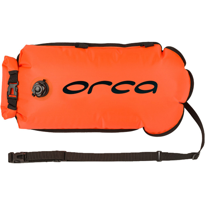 2024 Orca Boya De Seguridad Para Natacin En Aguas Abiertas Con Bolsillo MA410054 - Naranja De Alta Visibilidad