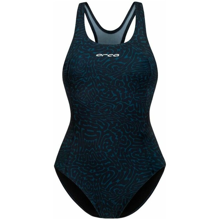 2024 Orca Womens Core One Piece Swimsuit MS51 - Dark Blue Diploria