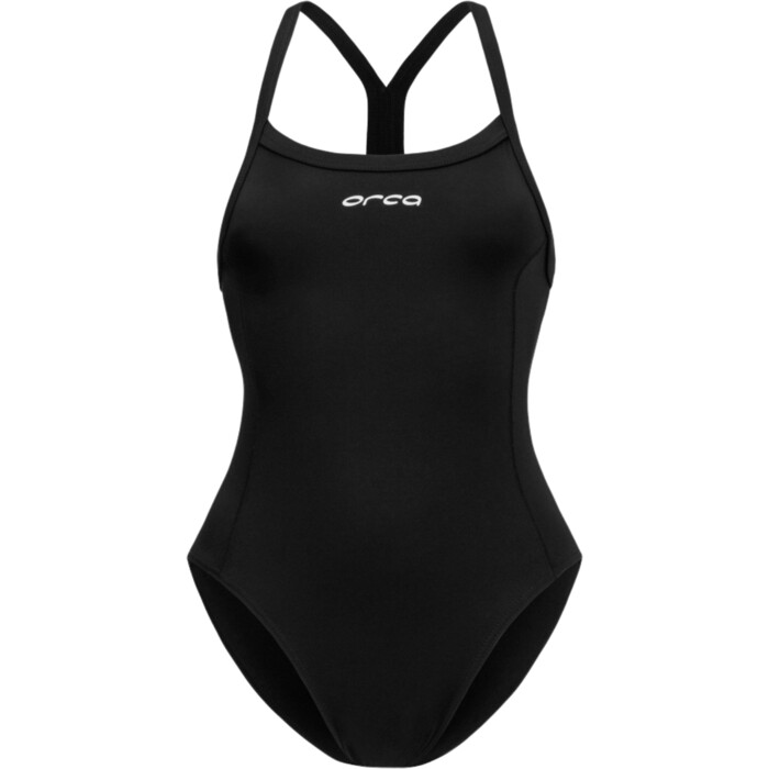 2024 Orca Womens Core One-Piece Thin Strap Swimsuit MS51TT35 - Black