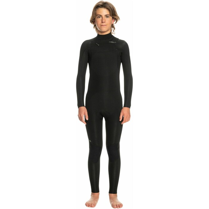 2024 Quiksilver Chicos Everyday Sessions 3/2mm Chest Zip Neopreno EQBW103107 - Black