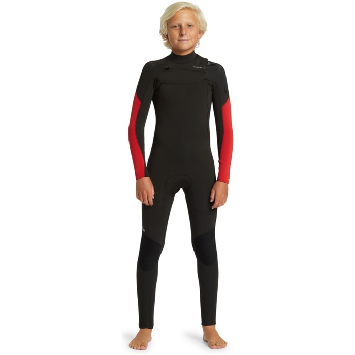 2024 Quiksilver Junior Everyday Sessions 4/3mm Chest Zip Wetsuit EQBW103106 - High Risk Red