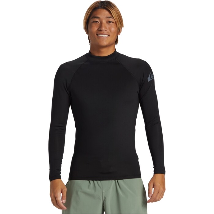 2024 Quiksilver Hombres Chaleco De Lycra De Manga Larga Everyday Heat AQYWR03133 - Black