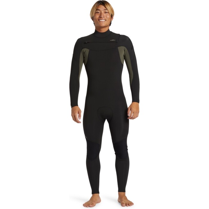 2024 Quiksilver Hombres Everyday Sessions 4/3mm Chest Zip Neopreno EQYW103201 - Thyme