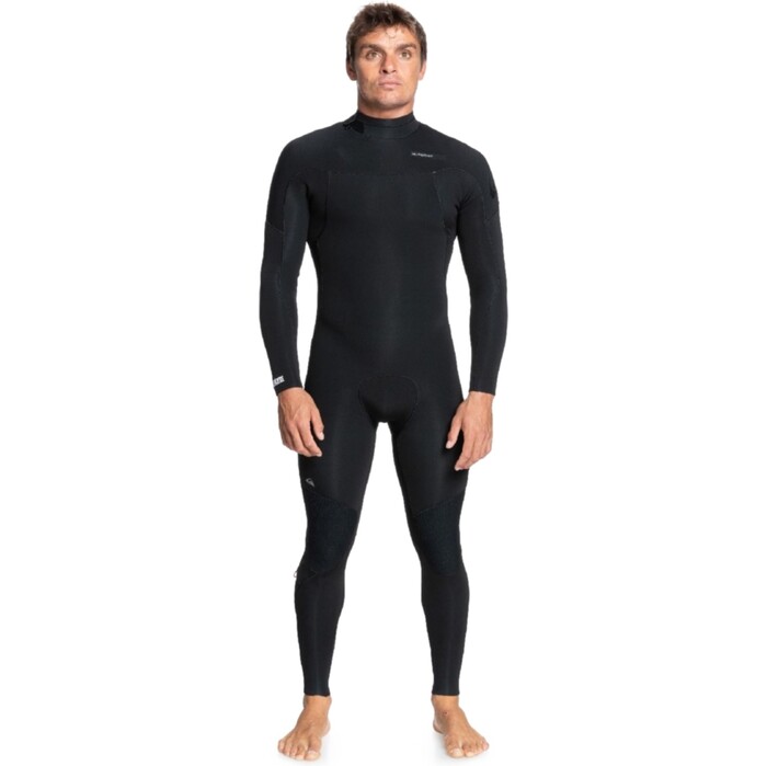 2024 Quiksilver Hombres Everyday Sessions 4/3mm Back Zip Neopreno EQYW103206 - Black