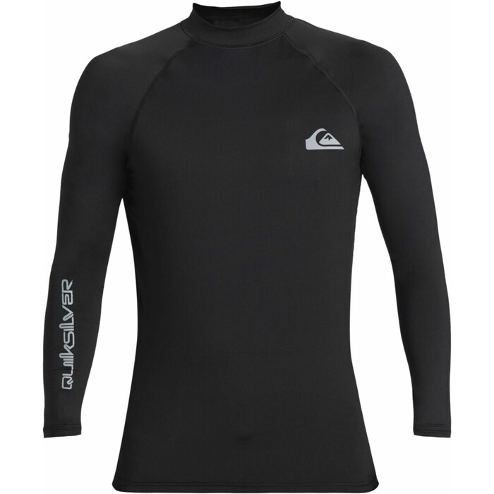 2024 Quiksilver Mens Everyday UV50 Long Sleeve Rash Vest AQYWR03131 - Black