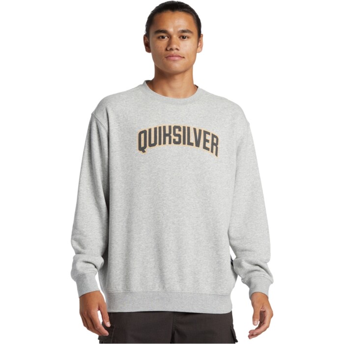 2024 Quiksilver Hombres Sudadera Grfica AQYFT03398 - Light Grey Heather