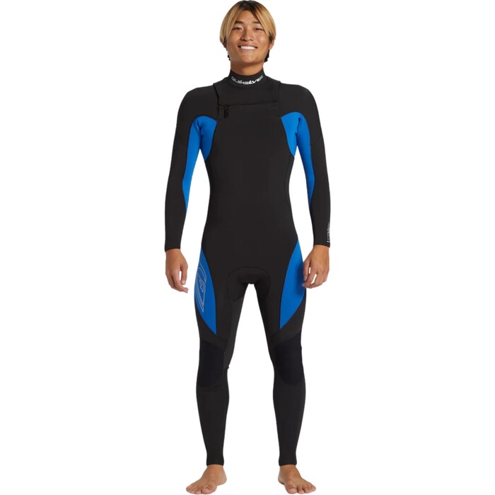 2024 Quiksilver Hombres Mercury 4/3mm Chest Zip Neopreno AQYW103116 - Olympian Blue