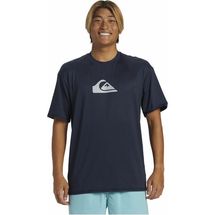 2024 Quiksilver Mens Everyday Surf UV50 Short Sleeve Surf T-Shirt  AQYWR03135 - Dark Navy