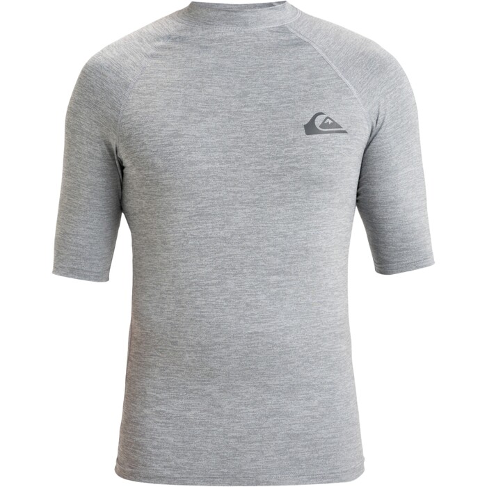 2024 Quiksilver Hombres Everyday UPF50 Chaleco De Licra De Manga Corta AQYWR03130 - Quarry Heather