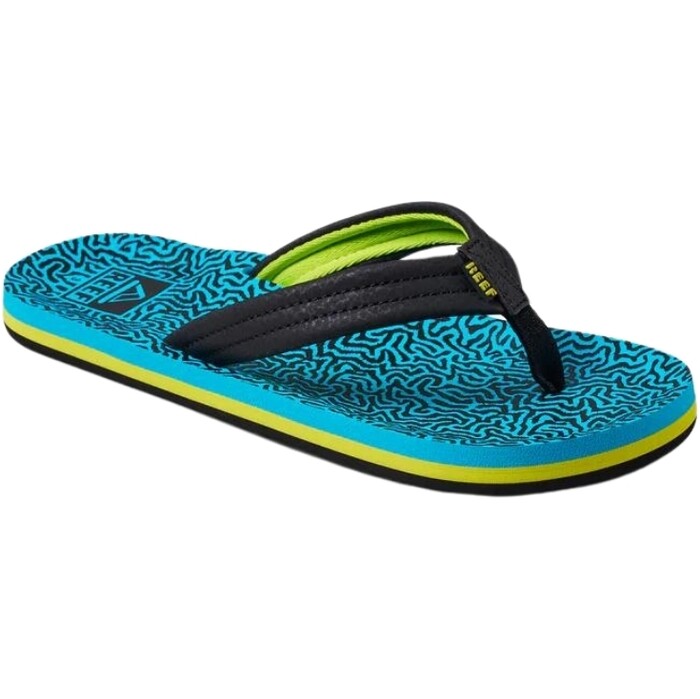 2024 Reef Kids Ahi Flip Flops CJ2050 - Blue Coral