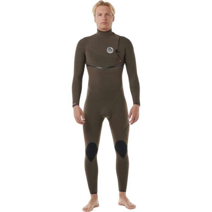 2024 Rip Curl Hombres Flashbomb 4/3mm Zip Free Neopreno 14NMFS - Deep Rock