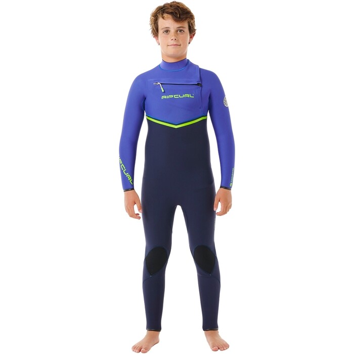 2024 Rip Curl Junior Flashbomb 5/3mm Chest Zip Wetsuit 13ABFS - Wild Berry