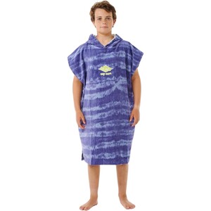 2024 Rip Curl Junior Toalla Mixta Con Capucha 008BTO - Ocean Corbata Azul