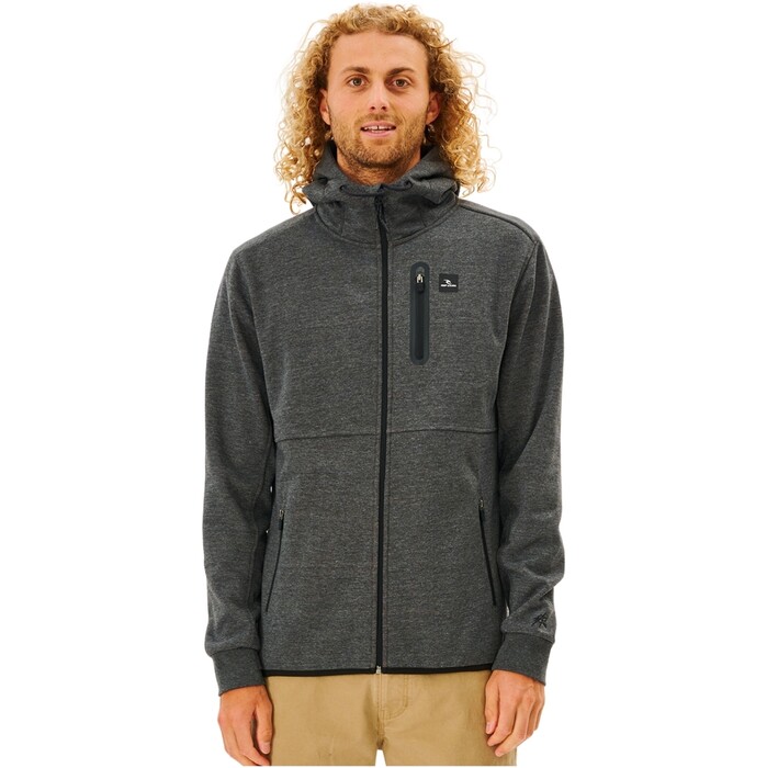 2024 Rip Curl Hombres Anti Series Salida A Travs De Fleece CFEDB9 - Charcoal Marle