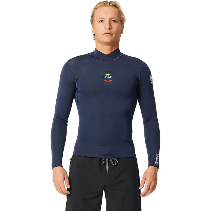 Rip Curl Hombres Dawn Patrol 1.5mm 2024 Chaqueta De Neopreno De Manga Larga 122MWJ - Dark Navy