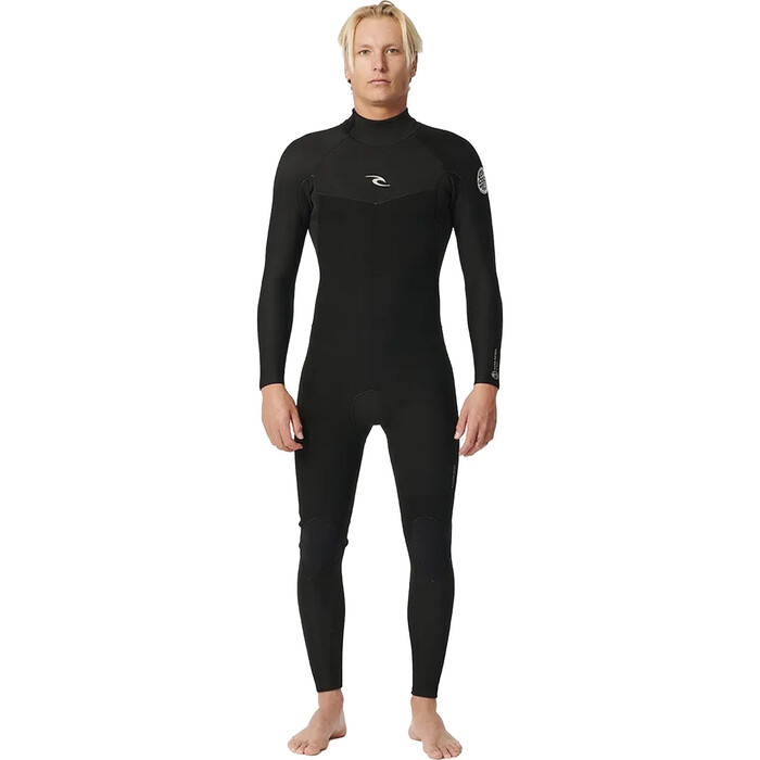 2024 Rip Curl Hombres Dawn Patrol 3/2mm Back Zip Neopreno 15BMFS - Black