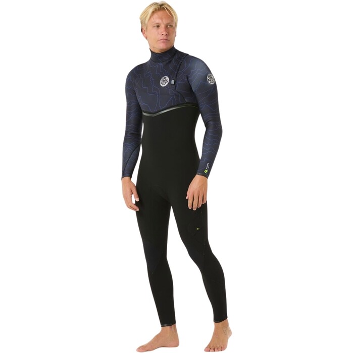 2024 Rip Curl Mens E Bomb 4/3mm Zip Free Wetsuit 14TMFS - Wild Berry