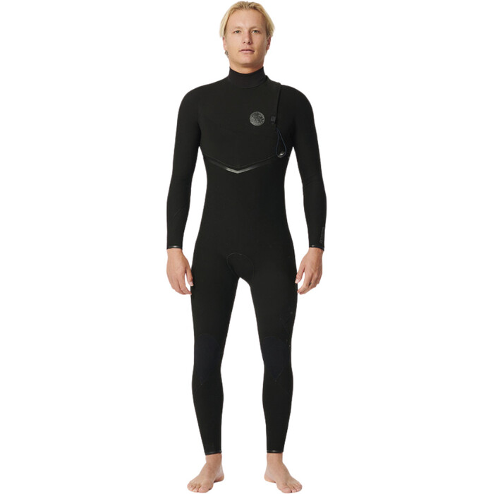 2024 Rip Curl Hombres Flashbomb 4/3mm Zip Free Neopreno 14NMFS - Black