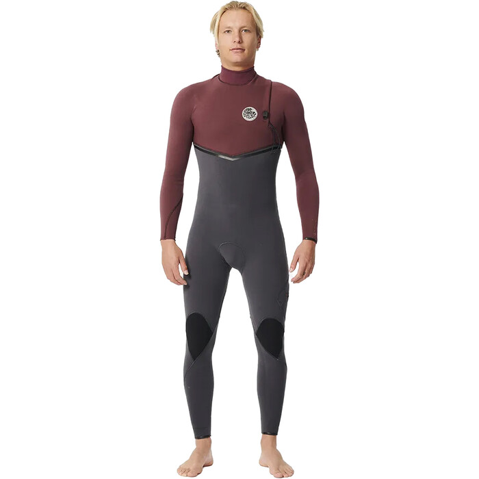 2024 Rip Curl Mens Flashbomb Pro 3/2mm Zip Free Wetsuit 14OMFS - Maroon