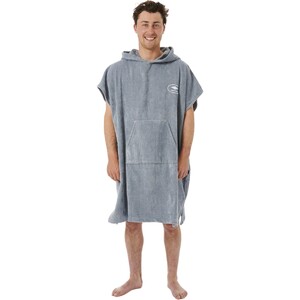 2024 Rip Curl Mens Logo Hooded Towel Changing Robe / Poncho 00GMTO - Blue