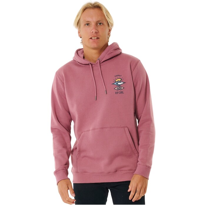 2024 Rip Curl Hombres Icono De Bsqueda Con Capucha Fleece CFEGL9 - Mushroom